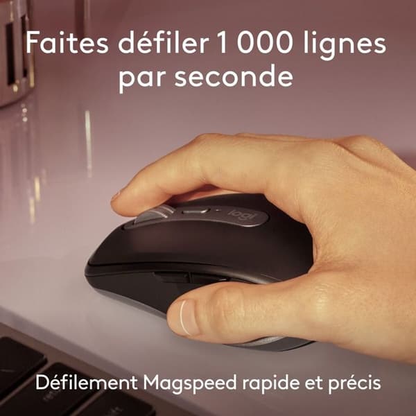 Mus - Logitech - MX Anywhere 3S - Bluetooth - 8000 PPP - USB-C - Ljusgrå