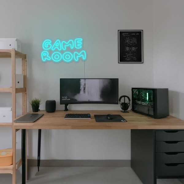 Neonbelysning Spelrum CANDY SHOCK Blå