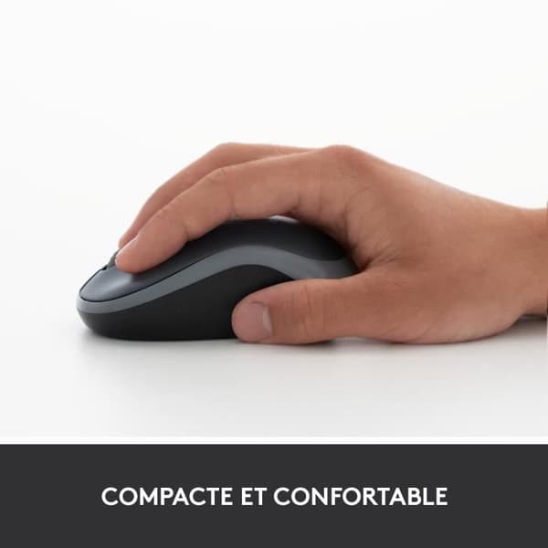 Mus - Trådlös - Logitech - M185 - Grå - Ambidextrös
