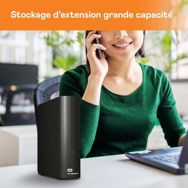 Western Digital Elements 12TB USB 3.0 extern hårddisk - Plug and Play