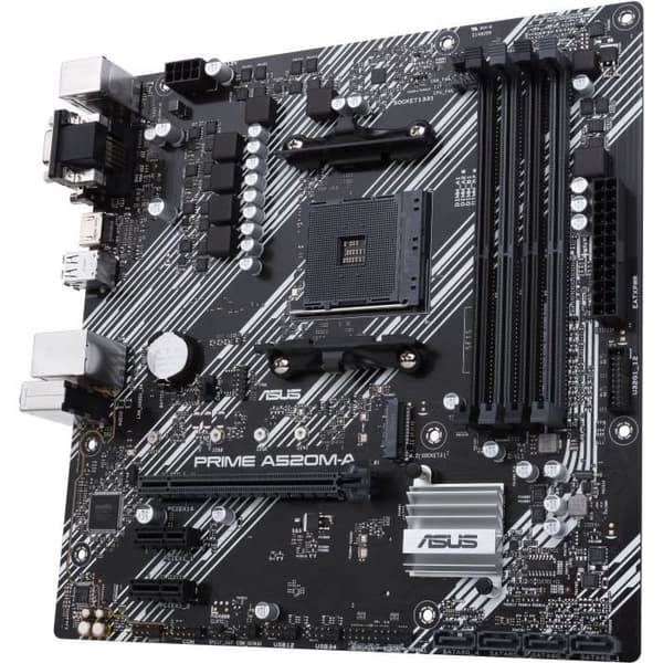Moderkort - ASUS - PRIME A520M-A II/CSM - AMD A520 - Socket AM4 micro ATX