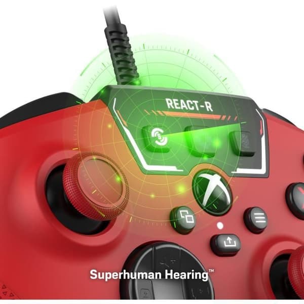 Kabelansluten spelkontroll - TURTLE BEACH - REACT-R - Röd - Xbox & Windows