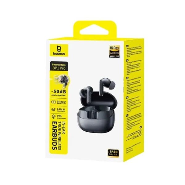 Baseus BP1 Pro Svarta Bluetooth-hörlurar