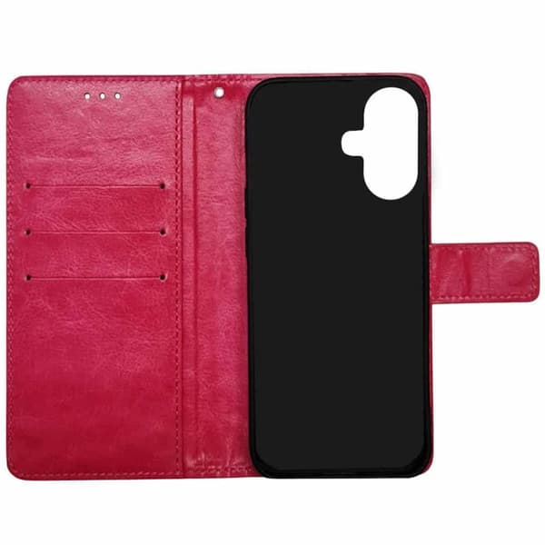 Lommebokdeksel 3-kort til Apple iPhone 17 - Rosa