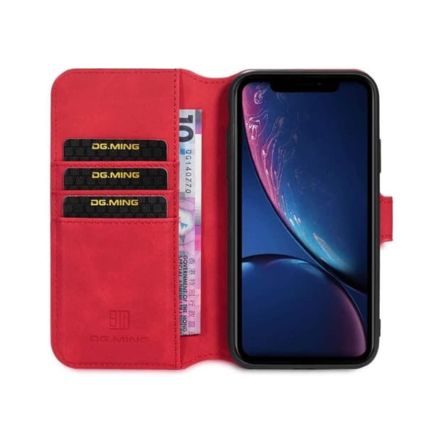 DG-Ming Lommebokdeksel 3-kort til Apple iPhone 12 mini - Red