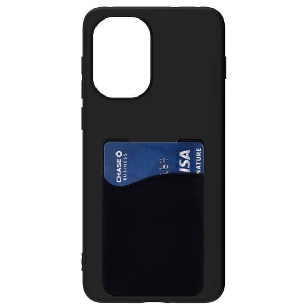 Silikone cover med kortholder til OnePlus 15R - Sort