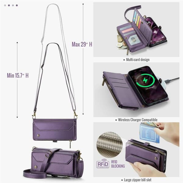 CaseMe mobildeksel C36 til Apple iPhone 17 Pro Max - Lilla