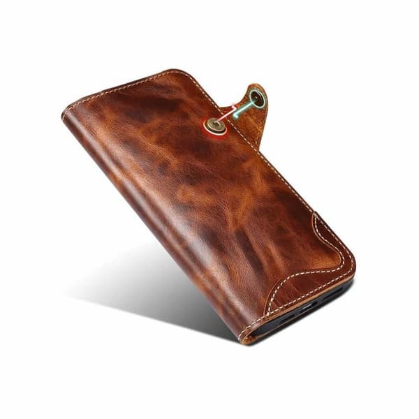 Denior mobilcover læder til Apple iPhone 14 Pro Max - Brun