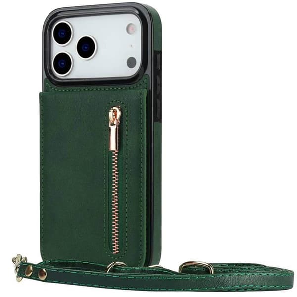 Zipper halskjede deksel til Apple iPhone 17 Pro Max - GrÃ¸nn