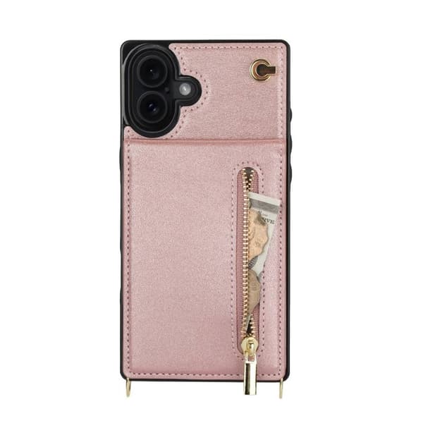 Zipper halskÃ¦de cover til Apple iPhone 17 - Rose