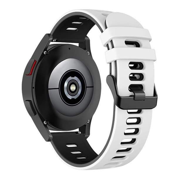 Twin Urrem til Huawei Watch GT Runner 2 - Hvid/sort