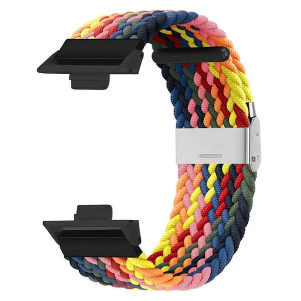 Flettet elastisk urrem til Huawei Watch Fit 5 Pro - Rainbow