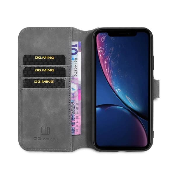 DG-Ming Lommebokdeksel 3-kort til Apple iPhone 12 mini - Grey