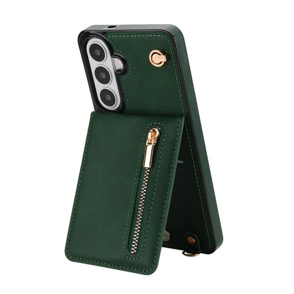 Zipper halskÃ¦de cover til Samsung Galaxy S26 Plus - GrÃ¸n