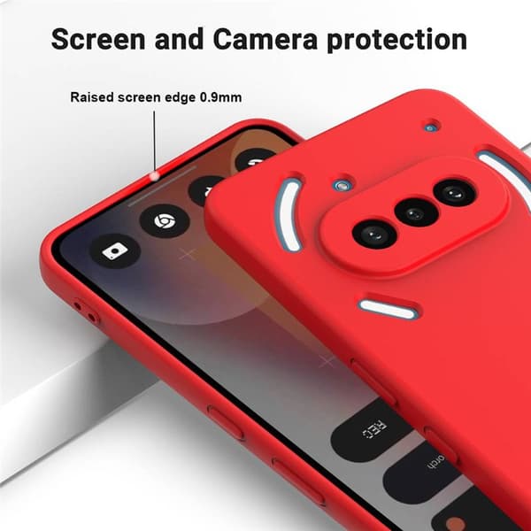Liquid silikone cover til Nothing Phone 3a - Rød