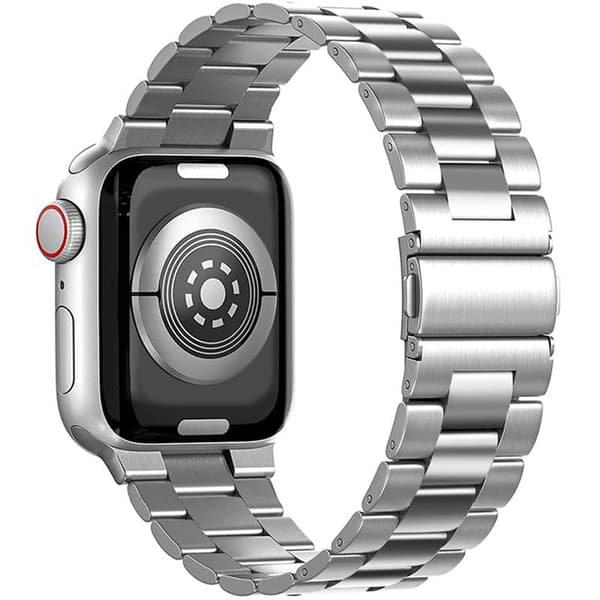 Urrem Rustfrit stÃ¥l til Apple Watch 7 (45mm) - SÃ¸lv