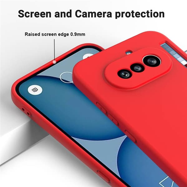 Liquid silikone cover til Nothing Phone 4a - RÃ¸d