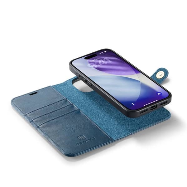 Mobil lommebok DG-Ming 2i1 til Apple iPhone 17 Pro Max - BlÃ¥
