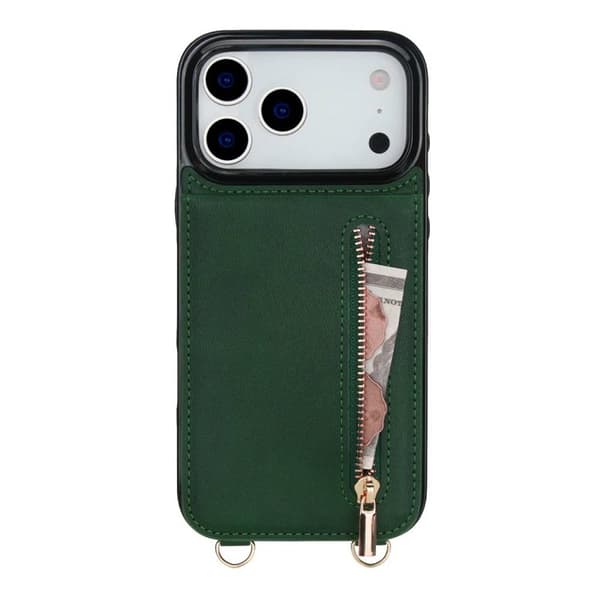 Zipper necklace case till Apple iPhone 17 Pro Max - GrÃ¶n