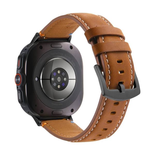 LÃ¦derurrem til Samsung Galaxy Watch 8 Classic (46mm) - Cognac E