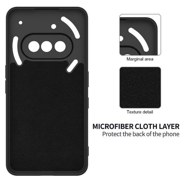 Liquid silikone cover til Nothing Phone 3a - Sort