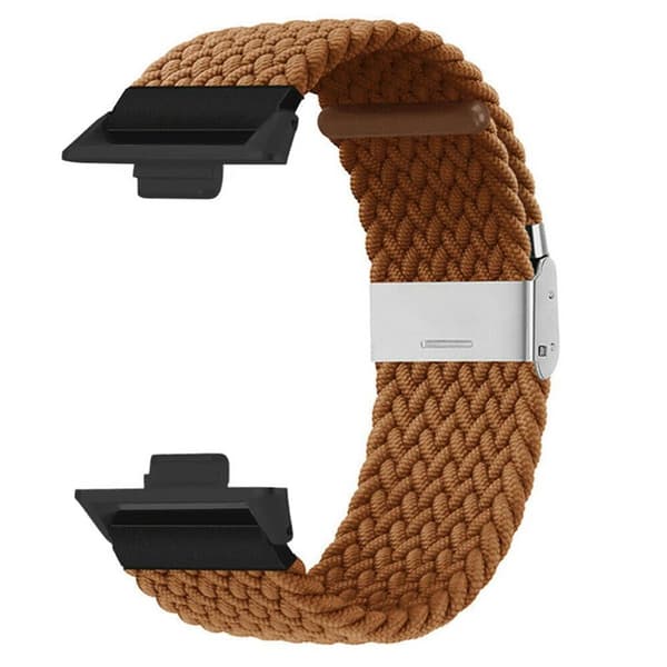 Flettet elastisk urrem til Huawei Watch Fit 5 Pro - Brun
