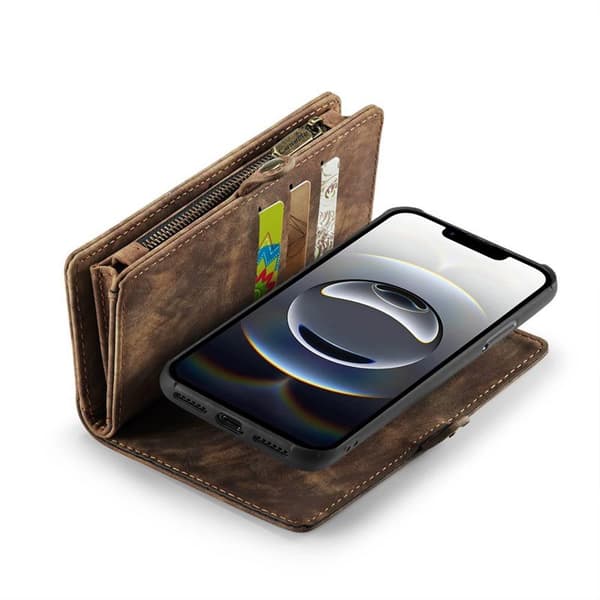 CaseMe mobildeksel 008 8-kort til Apple iPhone 17e - Brun