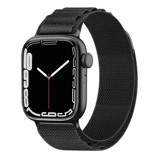 Artic nylon urrem til Apple Watch 7 (45mm) - Sort
