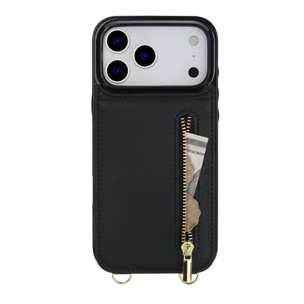Zipper kaulakorukuori Apple iPhone 17 Pro Max - Musta