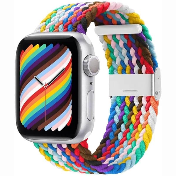 Punottu kellon ranneke Apple Watch 6 (40mm) - Pride Edition