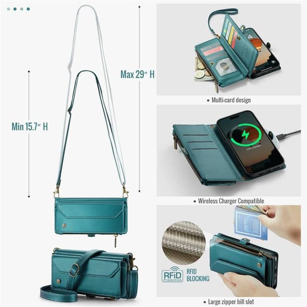 CaseMe mobildeksel C36 til Apple iPhone 17 Pro Max - Petrol