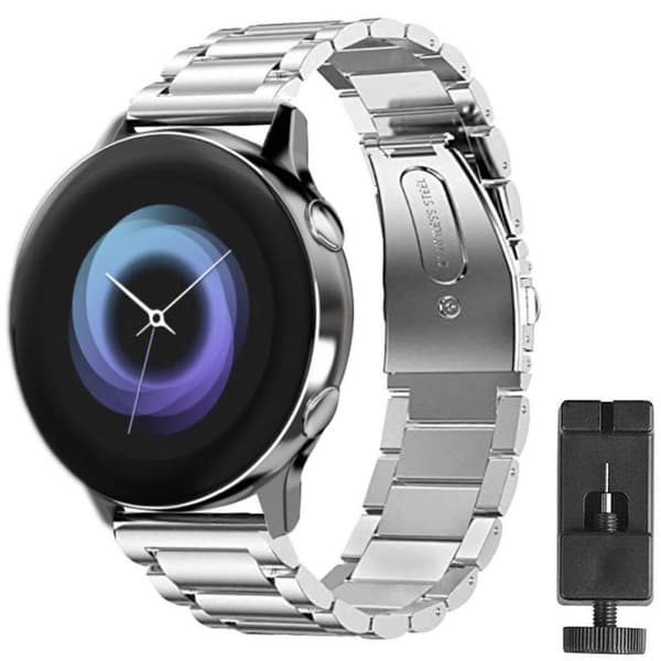 Klokkereim rustfritt stÃ¥l til Samsung Galaxy Watch Active - SÃ¸