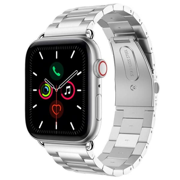 Urrem Rustfrit stÃ¥l til Apple Watch 5 (40mm) - SÃ¸lv