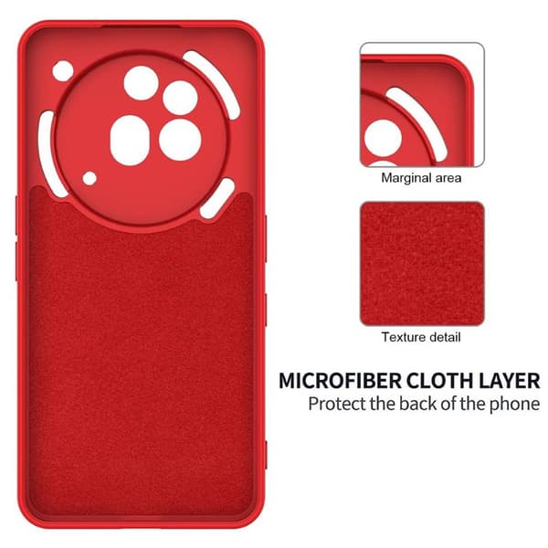 Liquid silikone cover til Nothing Phone 3a Pro - Rød