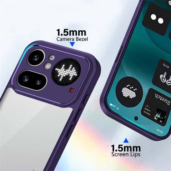 TPU+Acrylic deksel til Nothing Phone 4a Pro - Purple Mist