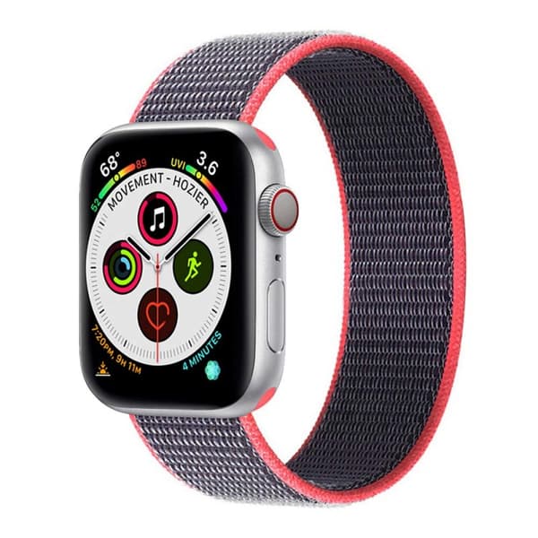 Nylon Urrem til Apple Watch 6 (40mm) - Electic Pink