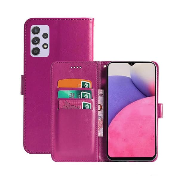 PlÃ¥nboksfodral 3-kort till Samsung Galaxy A33 5G - Rosa