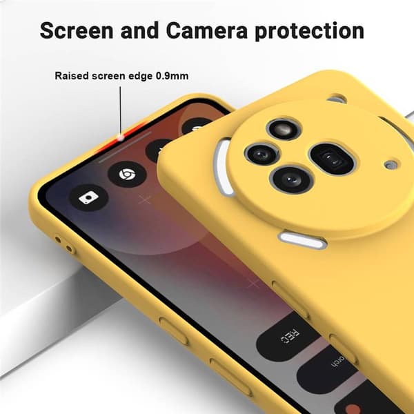 Liquid silikone cover til Nothing Phone 3a Pro - Gul