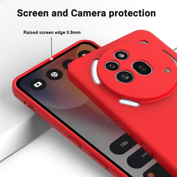 Liquid silikone cover til Nothing Phone 3a Pro - Rød