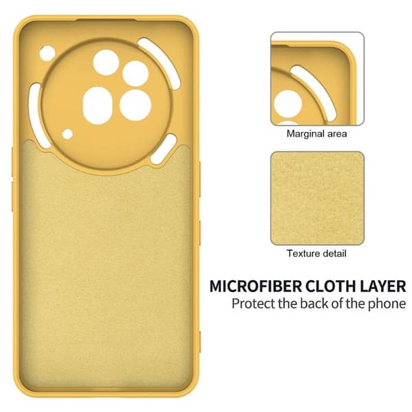 Liquid silikone cover til Nothing Phone 3a Pro - Gul