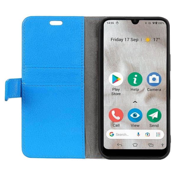 Wallet cover 2-kort til Doro 8110 - Blå