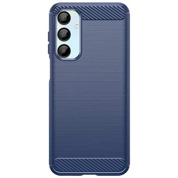 BÃ¸rstet silikondeksel til Samsung Galaxy A27 5G - BlÃ¥