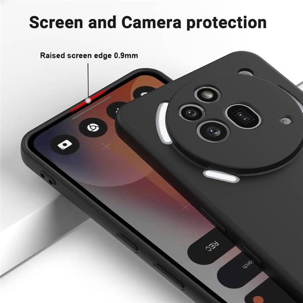 Liquid silikone cover til Nothing Phone 3a Pro - Sort