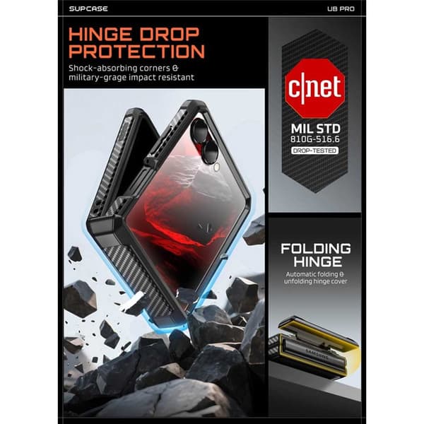 SUPCASE UB Pro deksel til Samsung Galaxy Z Flip 8 - Black