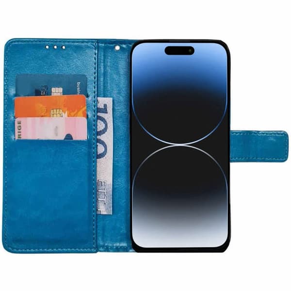 Lommebokdeksel 3-kort til Apple iPhone 17 Pro - Lyseblå