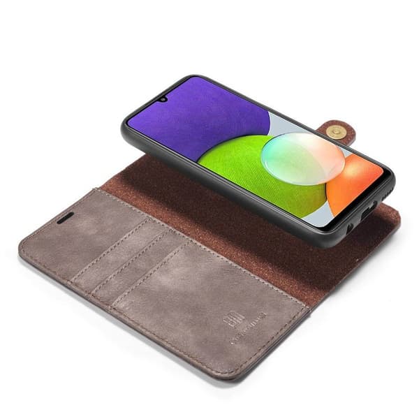 Wallet DG-Ming 2i1 til Samsung Galaxy A22 4G - GrÃ¥