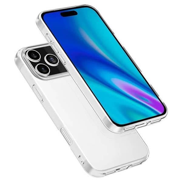 Silikondeksel gjenomsiktig til Apple iPhone 17 Pro Max