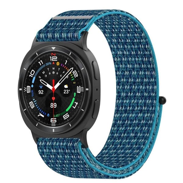 Nailon kellon ranneke Samsung Galaxy Watch 8 (40) - Cape cod blu