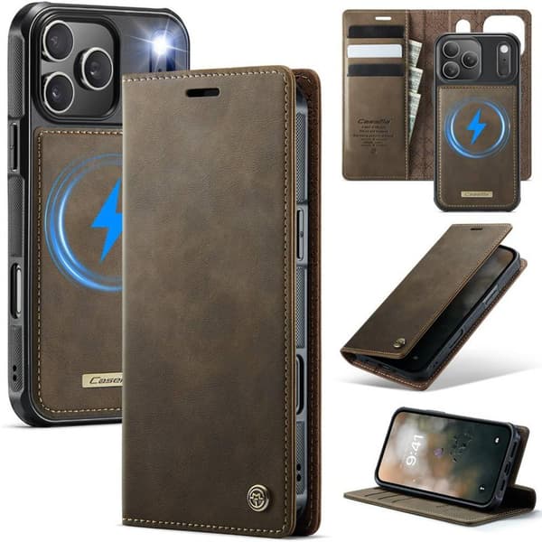 CaseMe mobildeksel C49 2i1 til Apple iPhone 17 Pro Max – Coffe