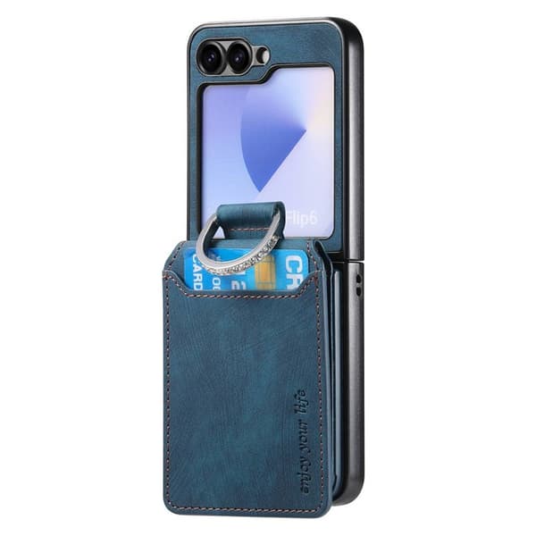 Retro ring kuori Samsung Galaxy Z Flip 8 - Royal blue